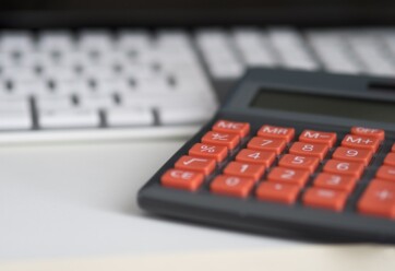 Calculator and computer keyboard