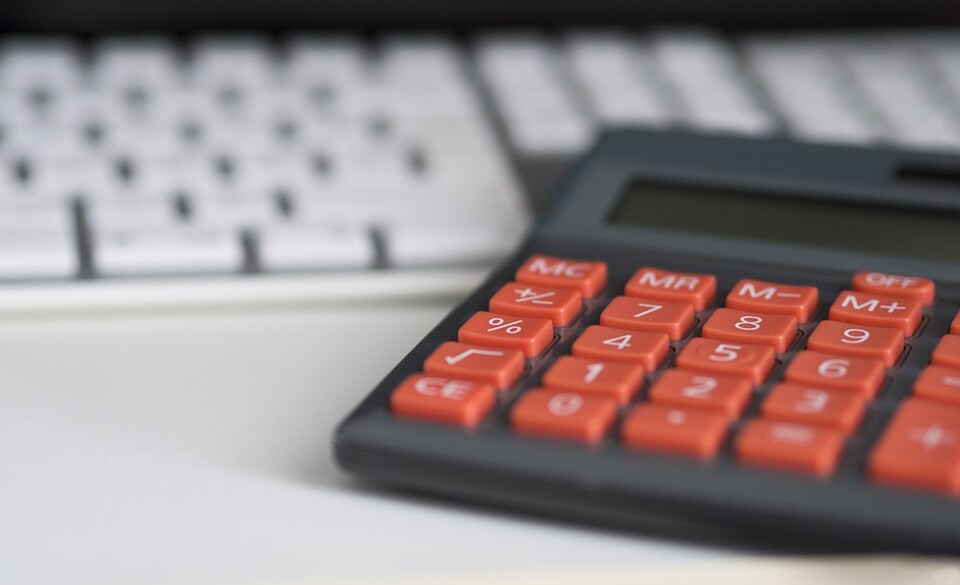 Calculator and computer keyboard