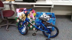 Christmas gifts and bike