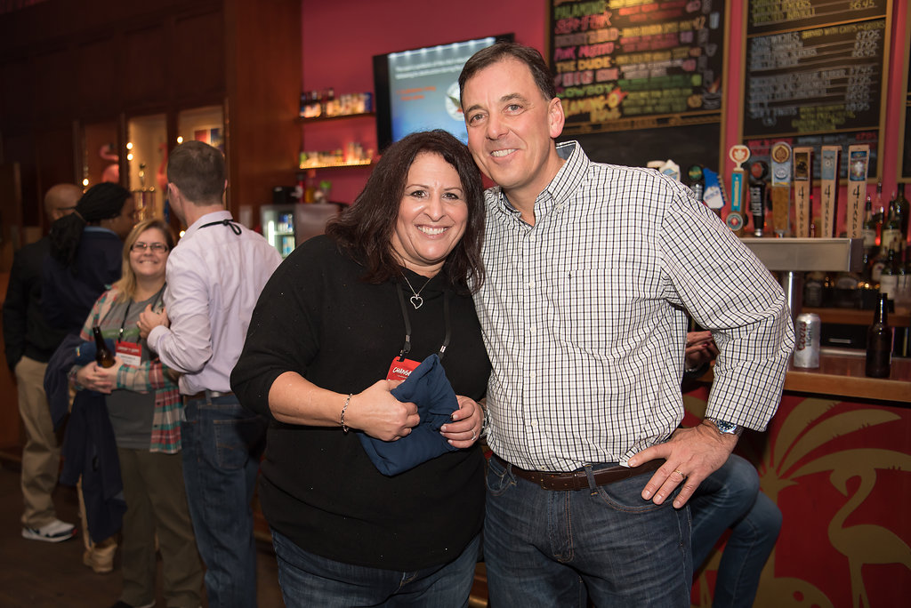 two people at a bar