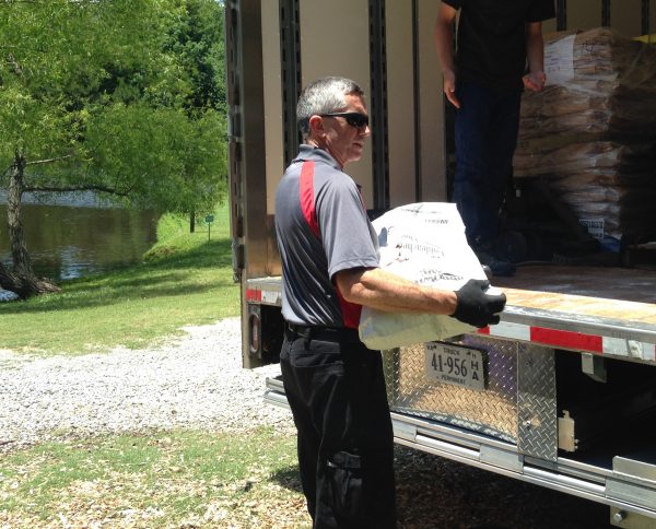 Man outside of truck