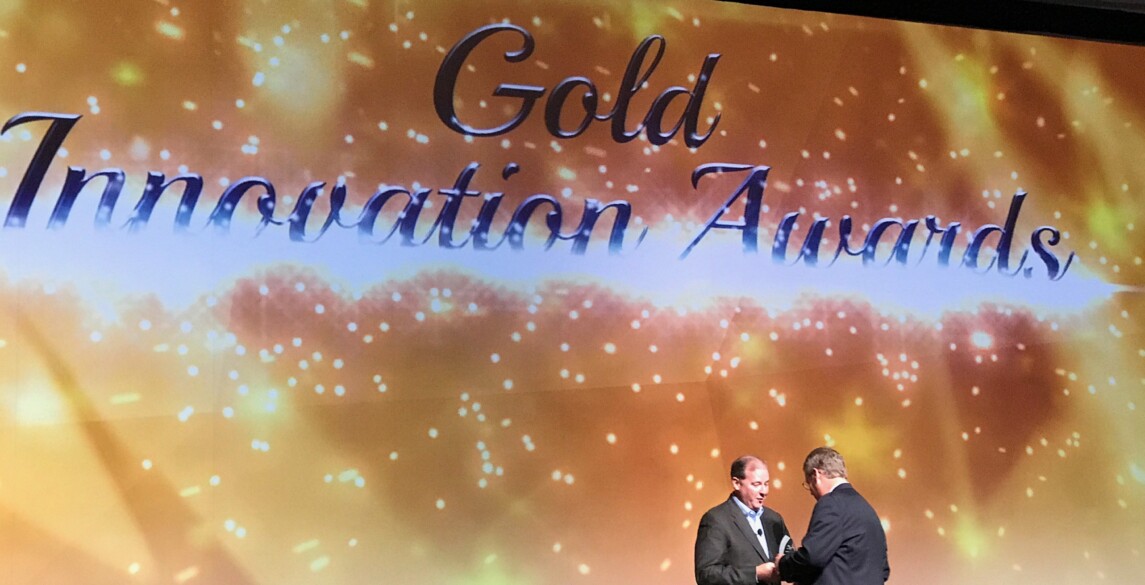 Gold Innovation Award accepted by Russ Watson