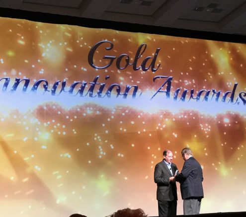 Gold Innovation Award accepted by Russ Watson