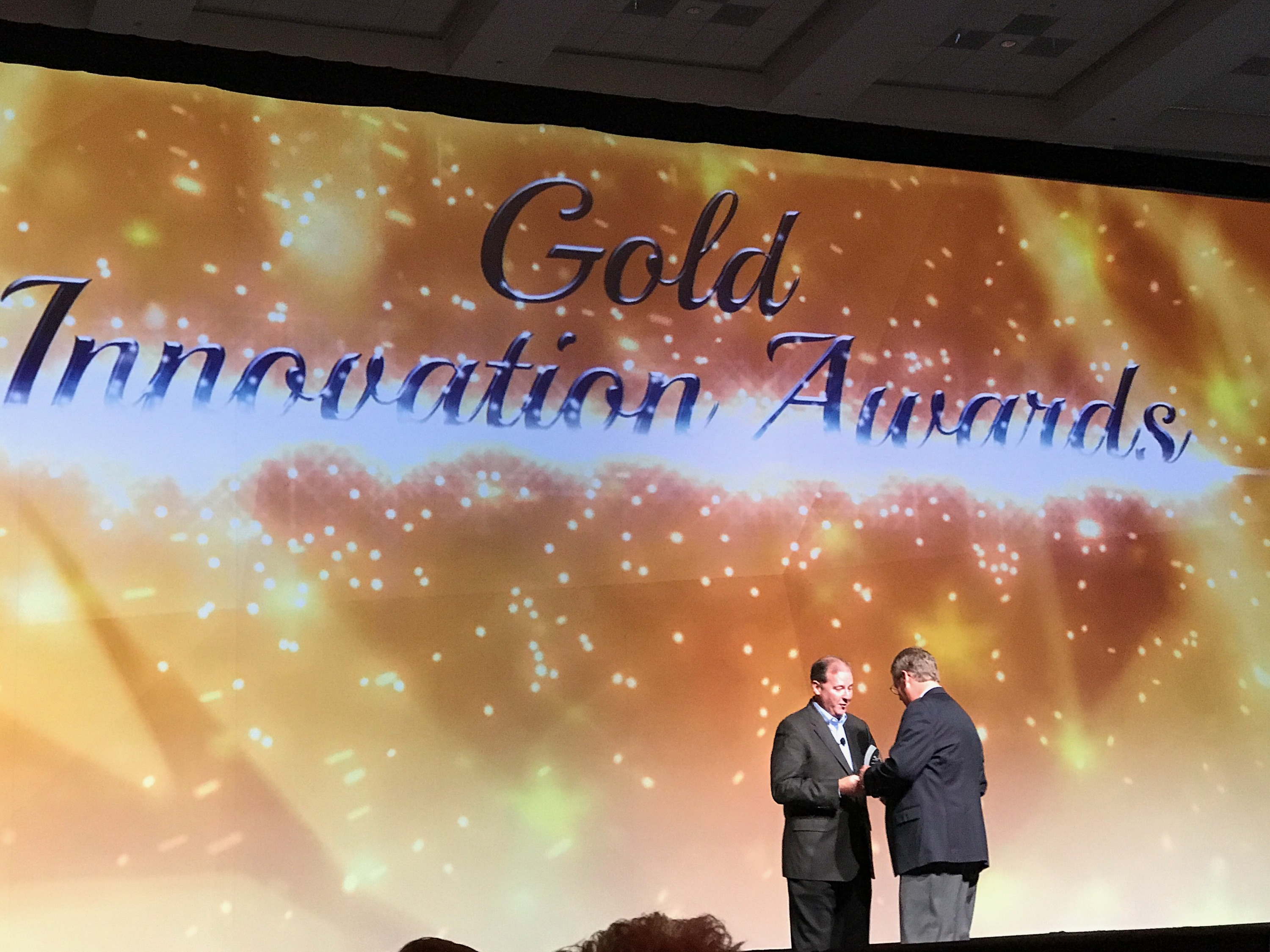 Gold Innovation Award accepted by Russ Watson