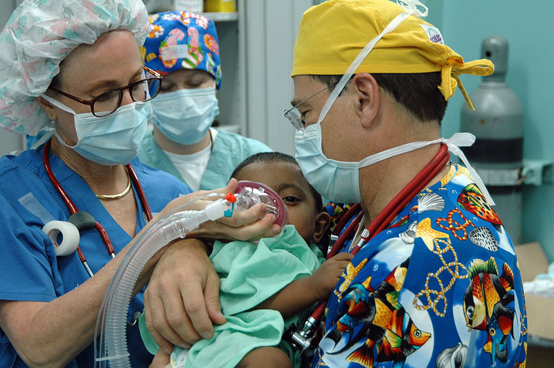 Operation Smile team with young patient