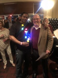 Winner of Echo Dot at Hilldrup Christmas party