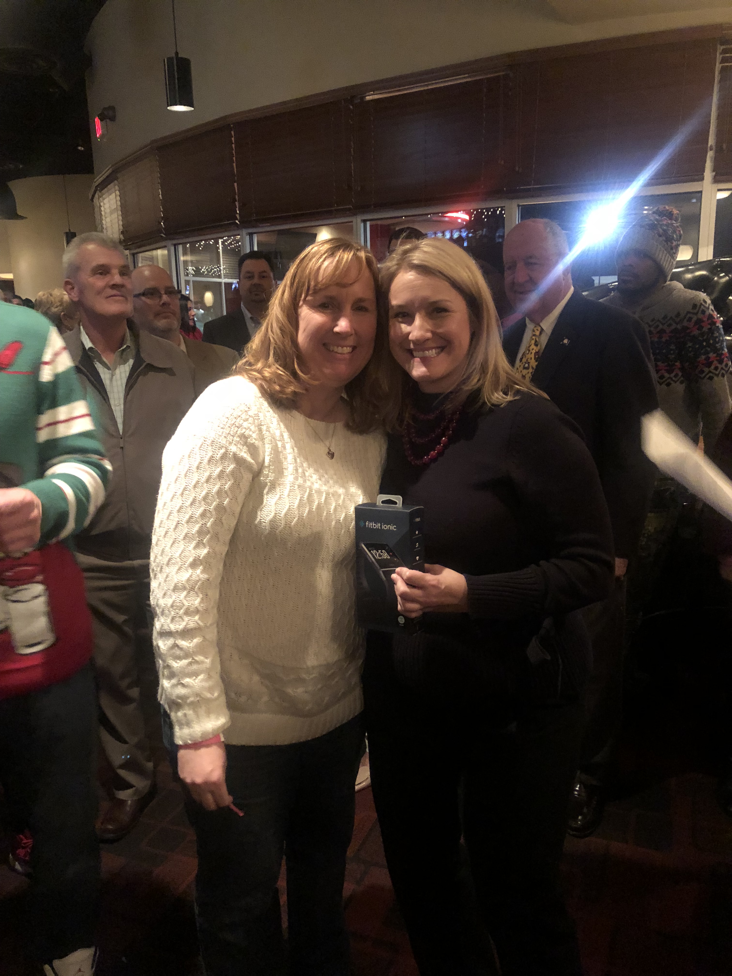 Grand prize winner at Hilldrup's 2017 Christmas party