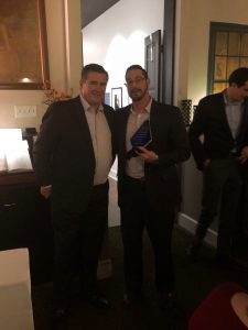 Hilldrup employee accepts a sales award