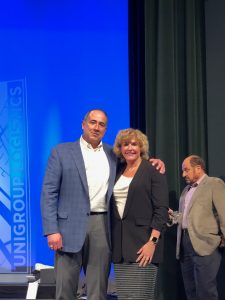 Charles McDaniel pictured with Cathy Whitener