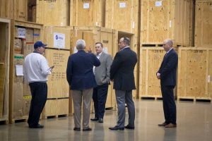 Marc Rogers visits Hilldrup warehouse
