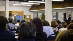 Marc Rogers speaks at Hilldrup's Corporate Headquarters