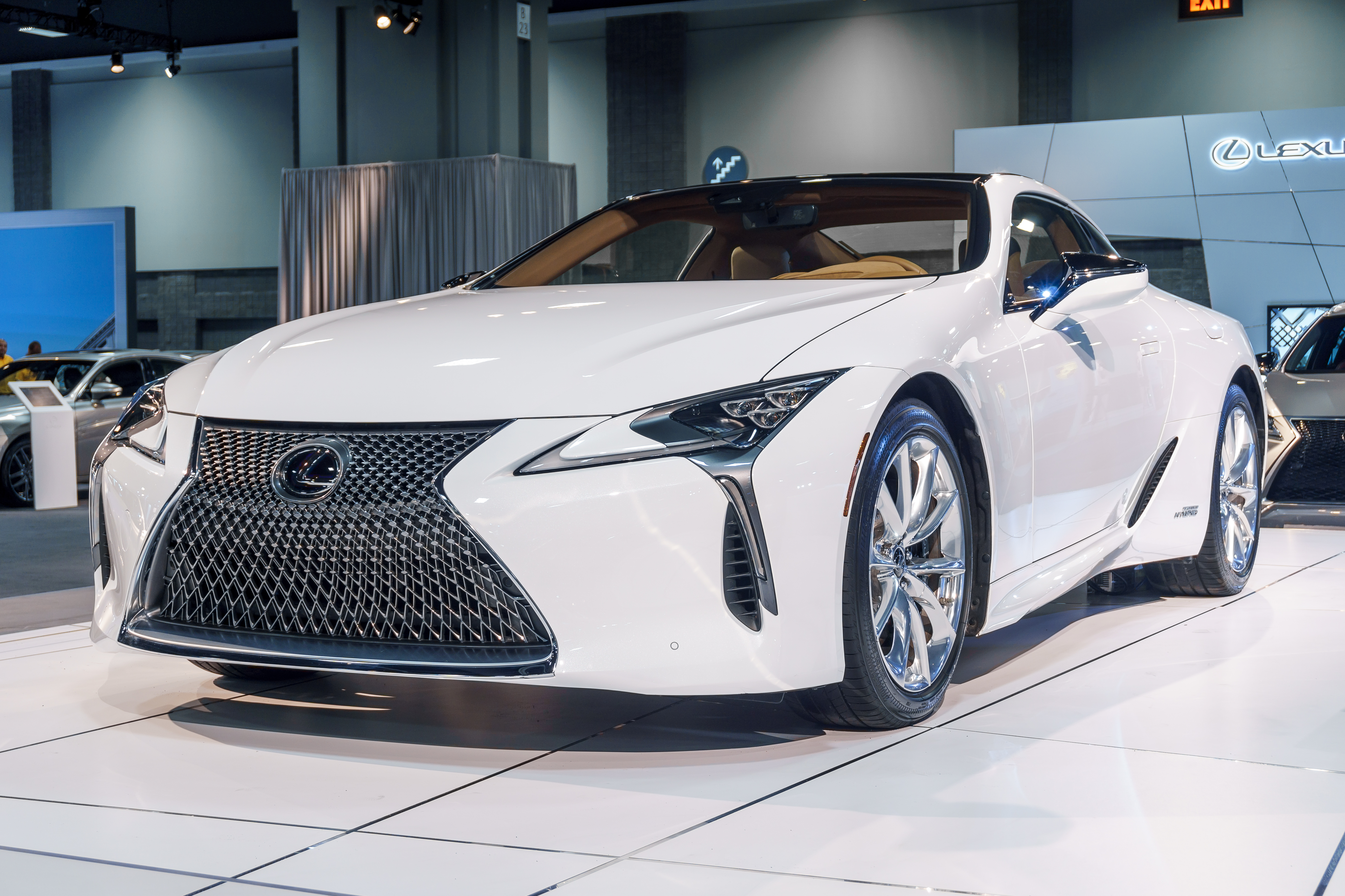 Cars on display as part of Washington Auto Show