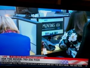 Photo of TV screen displaying 
