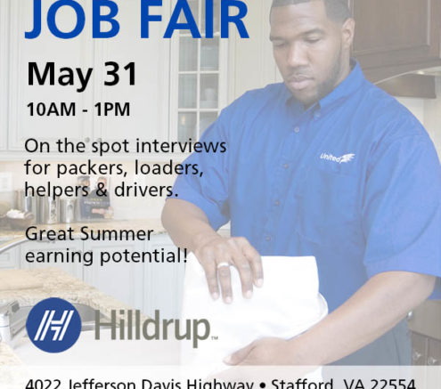 Job fair ad for Hilldrup