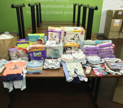 Larger baby drive items on a table