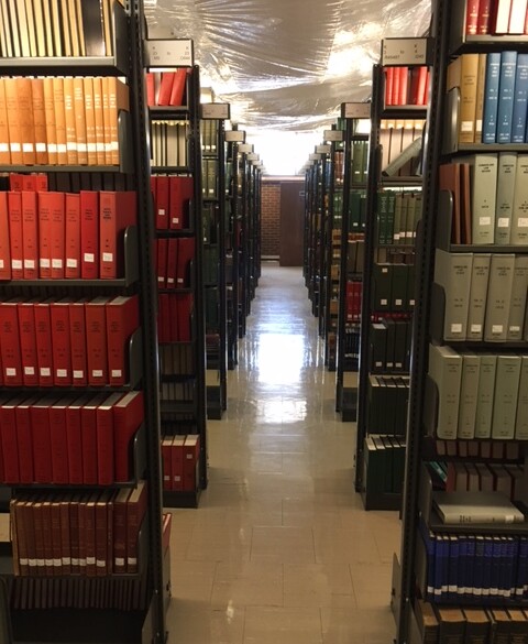 UNC Library hallway