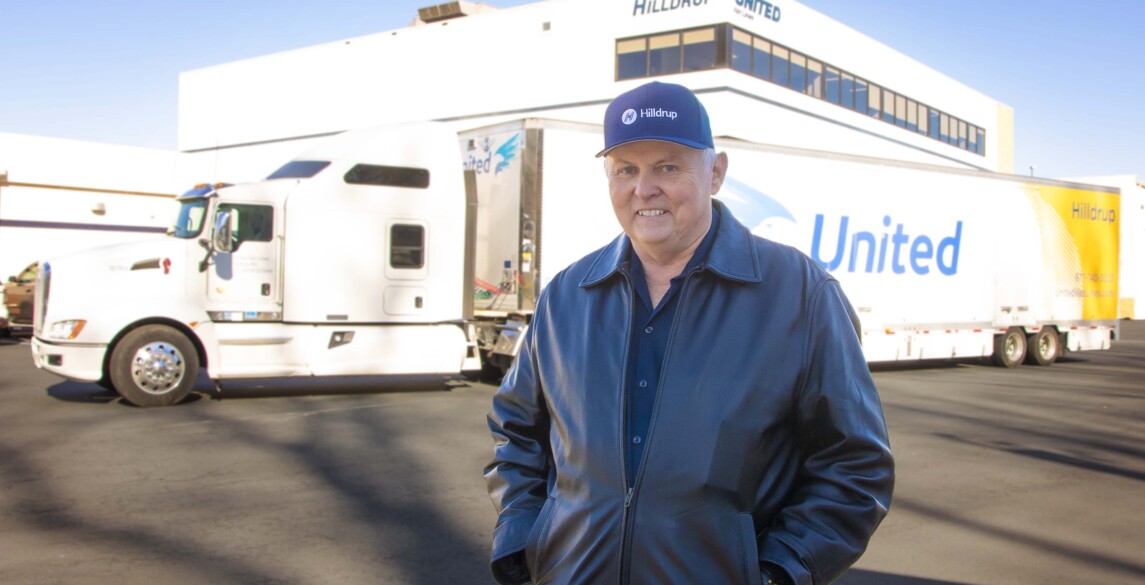 Johnny Abbott with his truck.