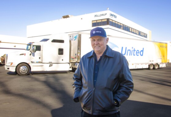 Johnny Abbott with his truck.