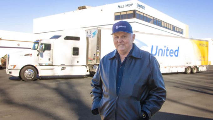 Johnny Abbott with his truck.