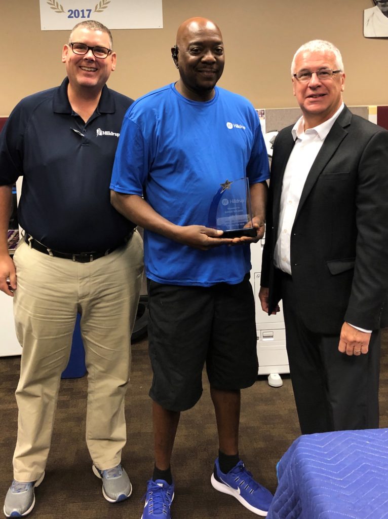 Randy Wilson in Orlando accepting 2018 Mr. Commercial Award