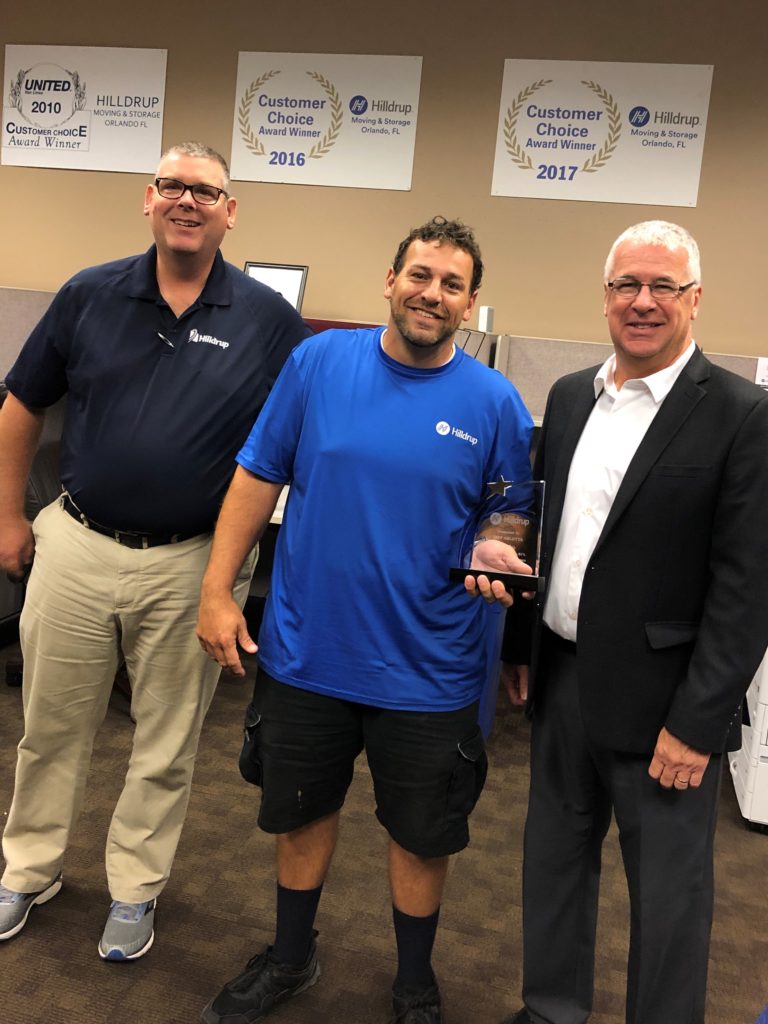 Jeff Arlotta in Orlando accepting 2018 Mr. Consistency award