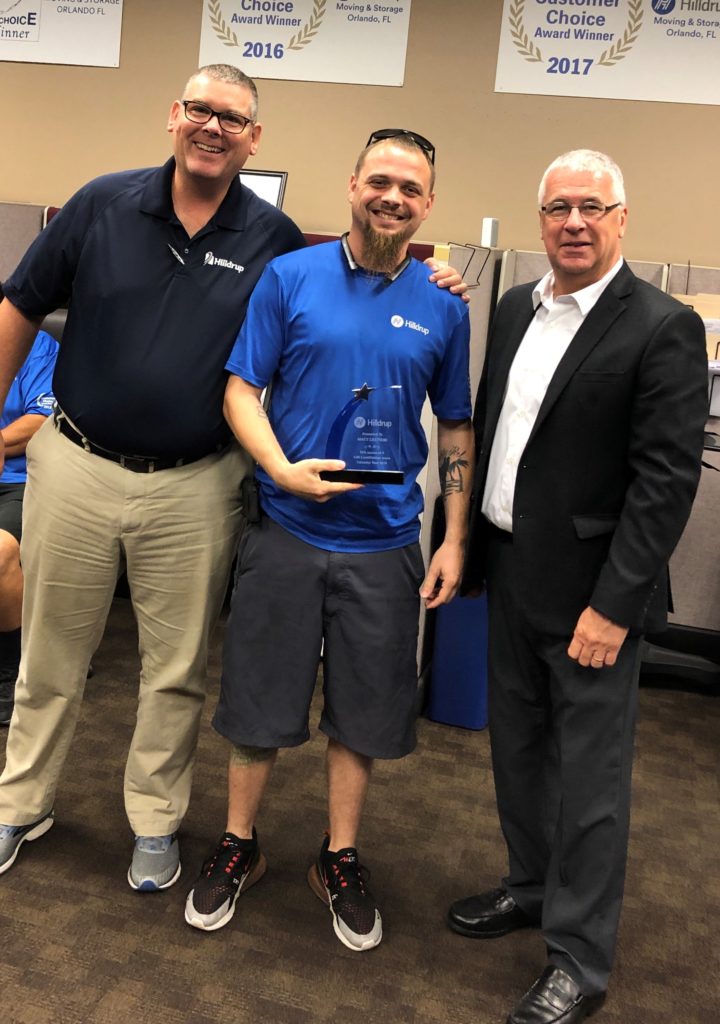 Matt Lettieri in Orlando accepting 2018 quality matters award