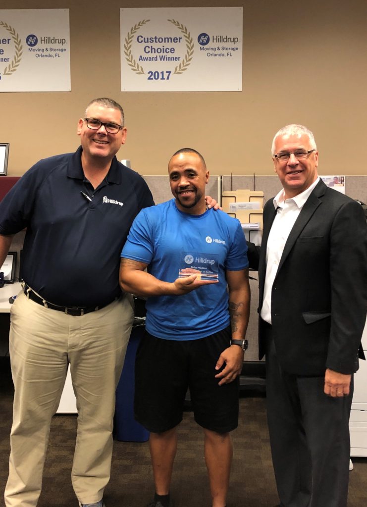 Ricky Madden in Orlando accepting 2018 van operator of the year award