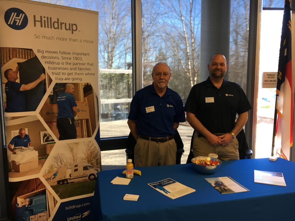 Gary Prather and Jeremy Williams preparing to meet students for future workforce