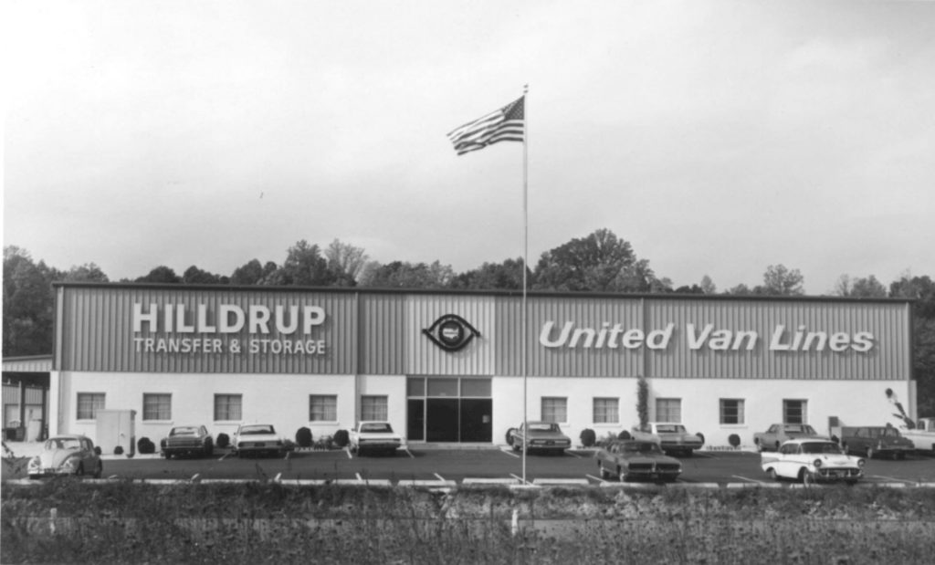 The Hilldrup and United Van Lines transfer and storage terminal 55 years ago