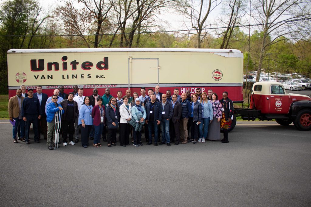 Group photo of the Department of State’s transportation division at the Stafford location