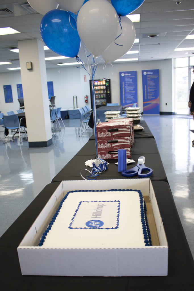 Celebration with cake and sweets in faculty room at Capitol Heights, Maryland