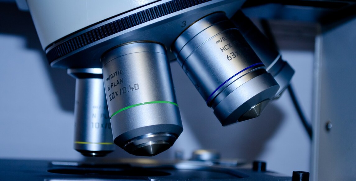 Close up of telescope in a lab