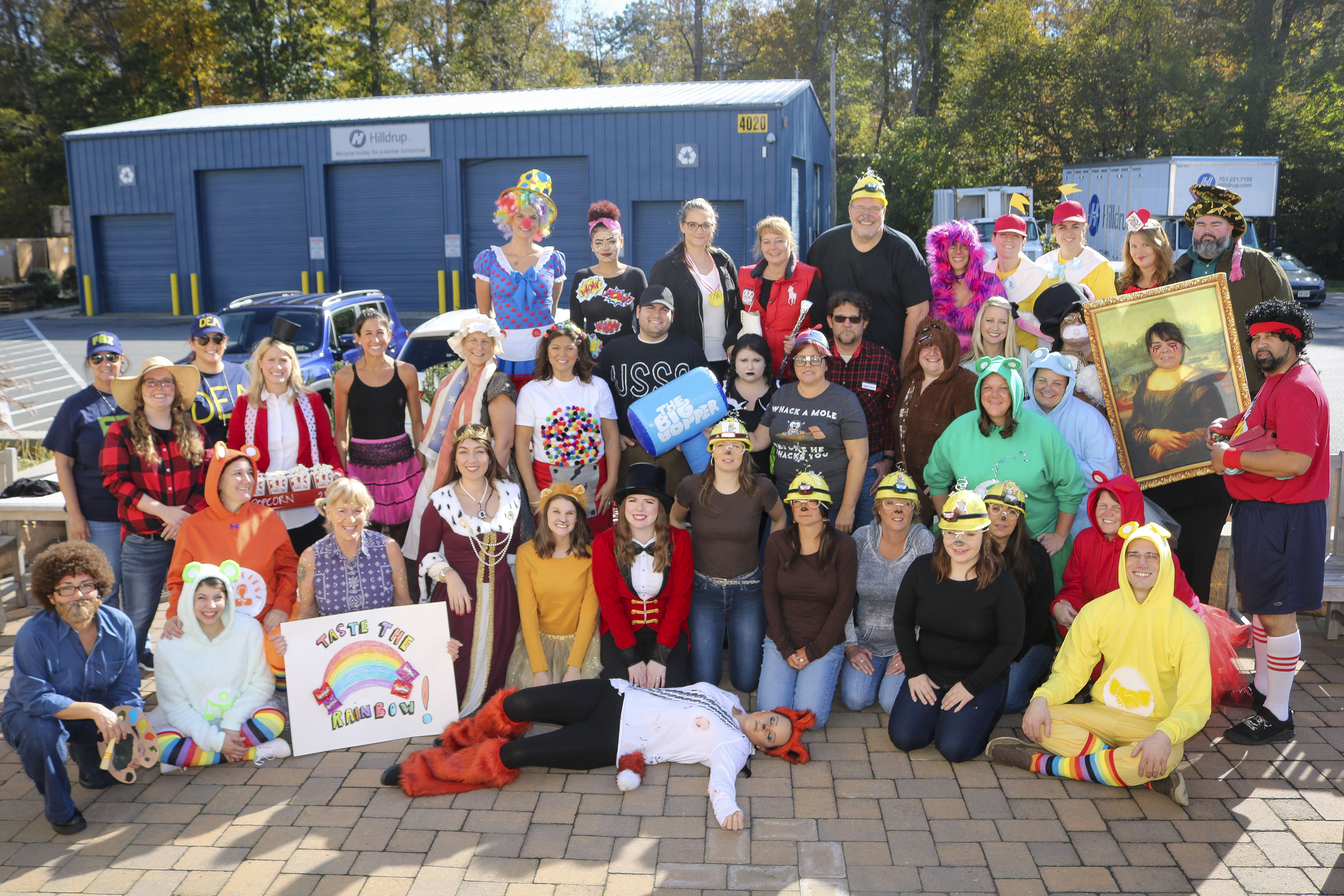 Hilldrup Stafford employees Halloween 2018