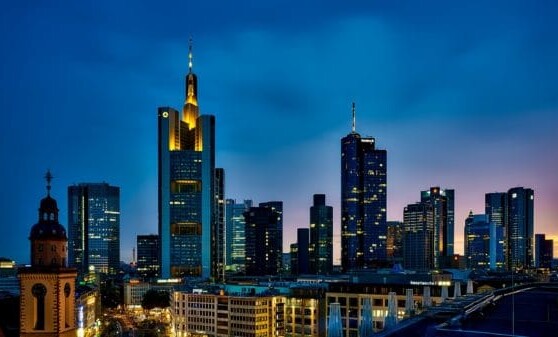 A skyline of Frankfurt