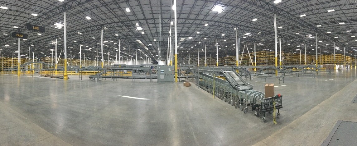 The inside of HD Supply's warehouse in Atlanta