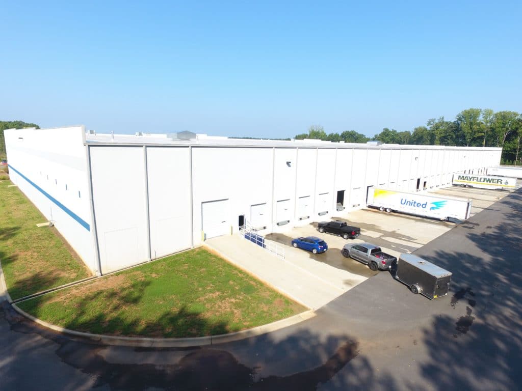 The back of Hilldrup Atlanta's warehouse