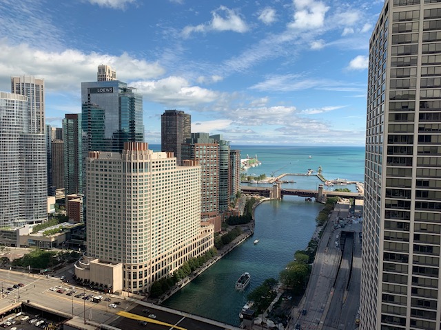 A skyline of Chicago