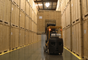 Climate Controlled Storage in our Warehouse