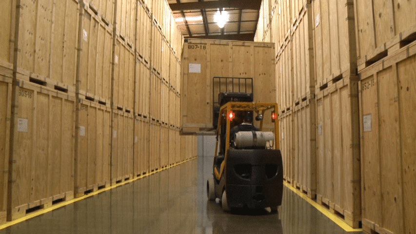 Climate Controlled Storage in our Warehouse