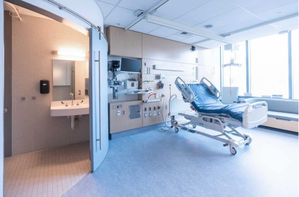 Hilldrup assisted in bringing items like hospital beds and medical equipment to UVA Health's new tower amongst the pandemic. 