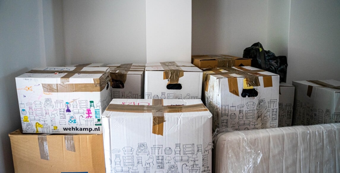 Picture of moving boxes.