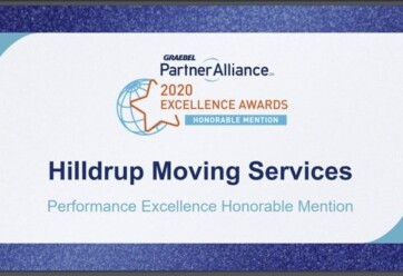 Hilldrup's 2020 Partner Alliance Award from Graebel