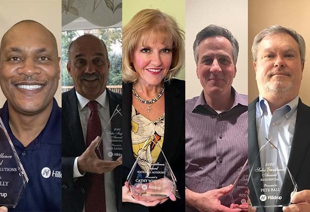 Hilldrup's Sales Achievement Award winners 