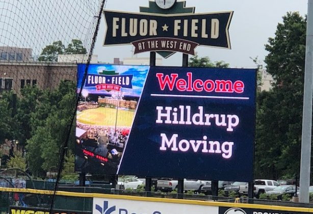 Hilldrup is featured on the jumbotron.
