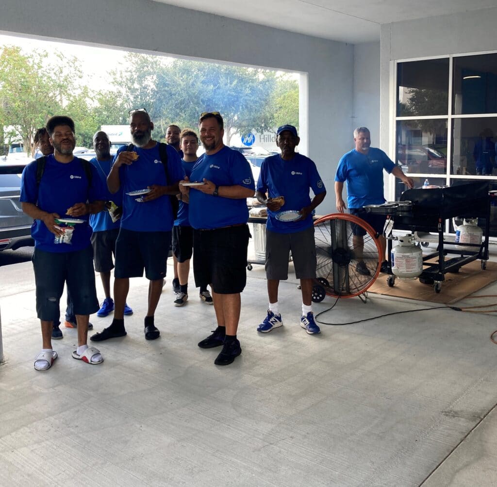 Hilldrup Orlando enjoys a cookout during Van Operator Appreciation Week 2021