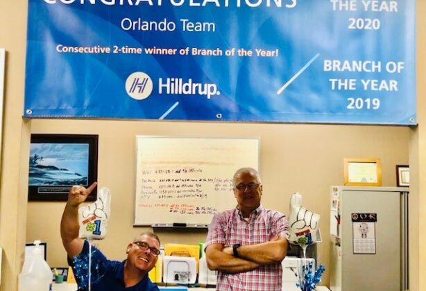 Jeff Swim and Ed Fitzgerald at the Orlando office