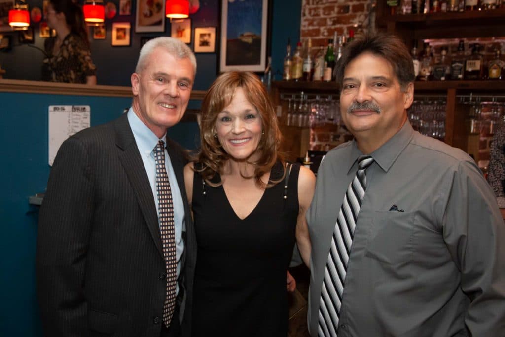 Randy Rantz with Marie and Billy Poole at awards dinner