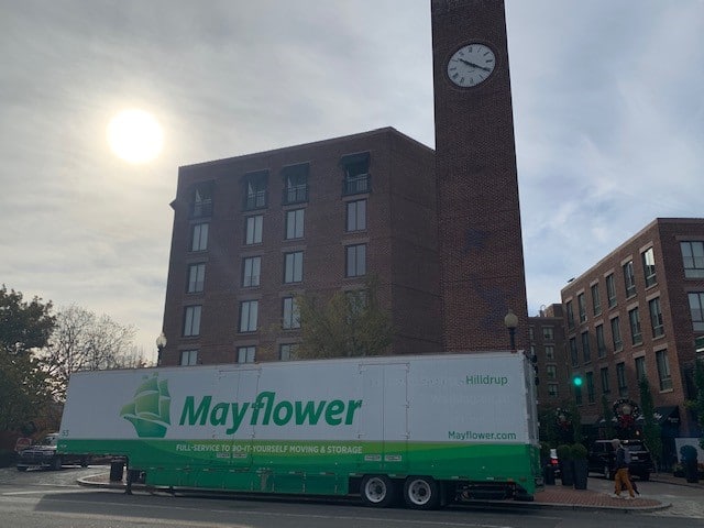 Mayflower truck in Washington, DC