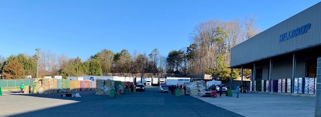 Charlotte warehouse with Girl Scout cookies