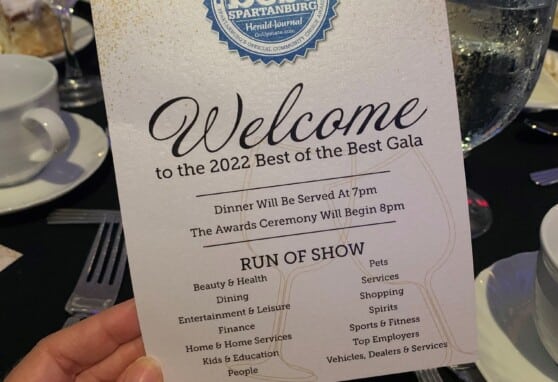 Awards program for 2022 Best of Spartanburg
